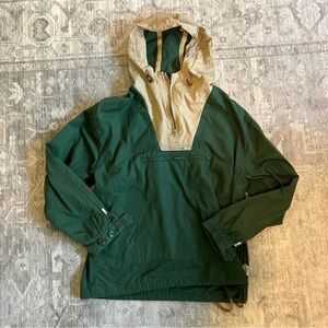 Vintage J.Crew Always 1989 Side Zip Cotton Anorak Green